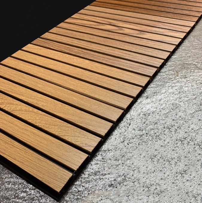 Wood slat panel