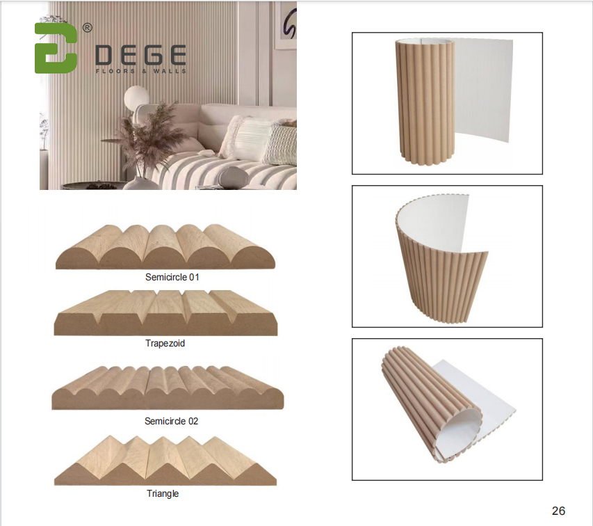 DEGE FLEXIBLE WOOD WALL PANEL