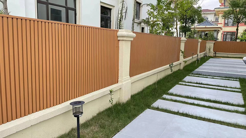 Renovation of courtyard privacy fence grille