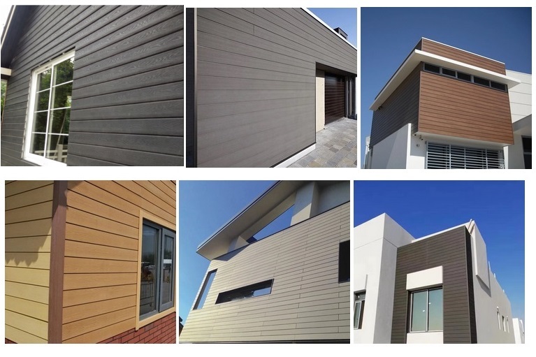 3D Embossed External Plastic wpc  Wall Cladding