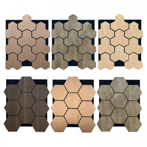 3D Mdf wood Pet Strip Sound-Absorbing  WOODEN SLAT ACOUSTIC PANEL