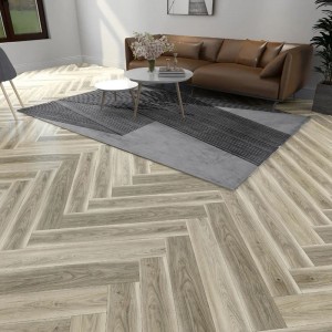 Dark Brown OAK Herringbone SPC Flooring