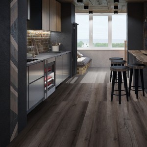 Brown OAK Rigid Plank Hybrid Flooring