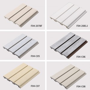 OEM Customized Cladding Exterior Wall - INDOOR 3D PS WALL PANEL LOUVERS: F04 – DEDGE