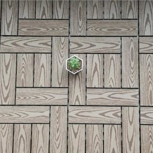 Balcony and Garden DIY WPC Deck Tiles Rimu Series