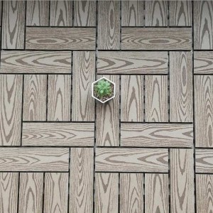 Balcony and Garden DIY WPC Deck Tiles Rimu Series