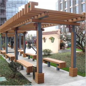 High definition Tv Background Wall - WPC Pergola – DEDGE