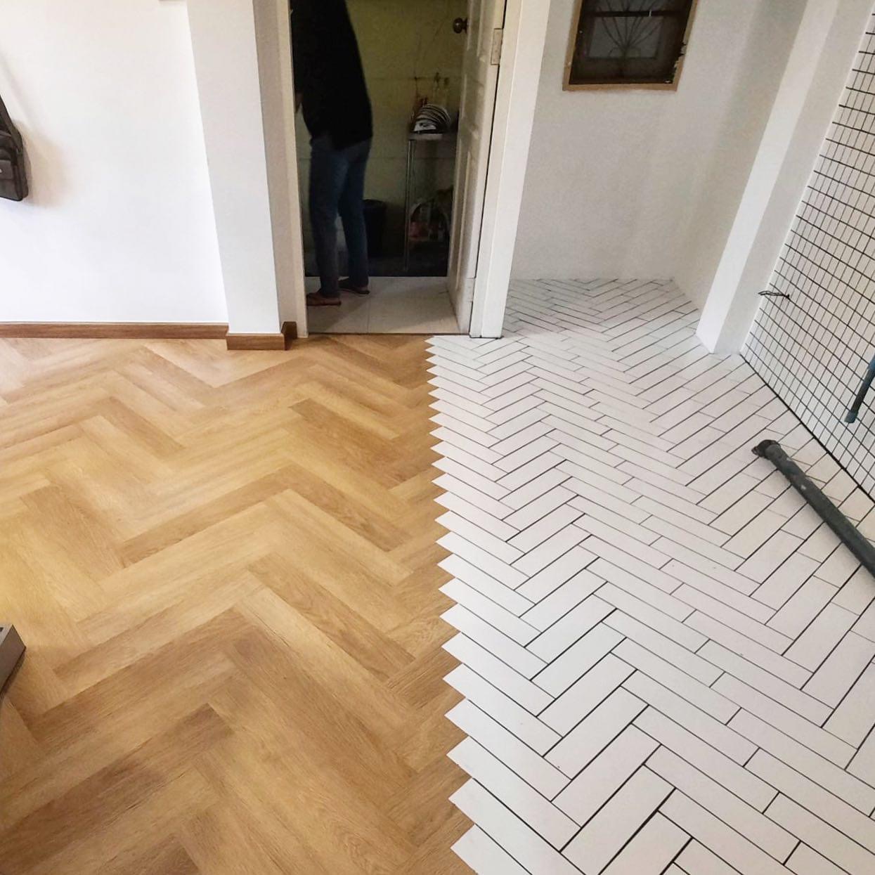 Umgangatho weHerringbone Laminate