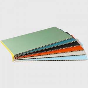 Wholesale Wall Cladding Panels - Orange , white , back , blue and green SPC Wall Panel – Pure color – DEDGE