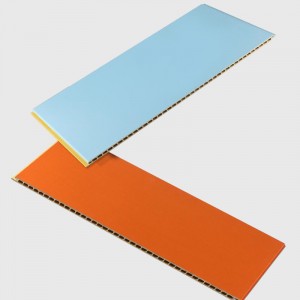 Orange , white , back , blue and green SPC Wall Panel – Pure color
