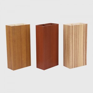 Plastic Wpc Timber Tube for Offices and Hotel Wall