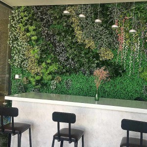 Artificial Green Wall Grass for Background