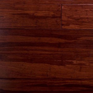 Dark Red Strand Woven Bamboo Floor