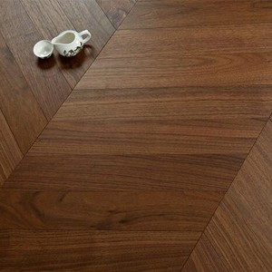 Natural Walnut Chevron Timber Wooden Flooring