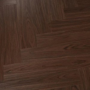 Dark Brown OAK Herringbone SPC Flooring