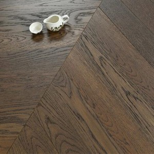 Chevron T&G Lock Gold Oak Engineering Flooring