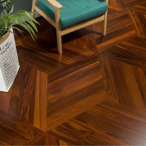 Fishbone Dark Brown Walnut Engineering Timber Flooring