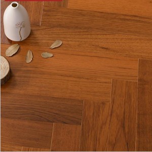 Fishbone Dark Brown Walnut Engineering Timber Flooring