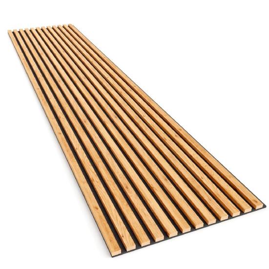 Acoustic panel - MDF laths sa itom nga gibati