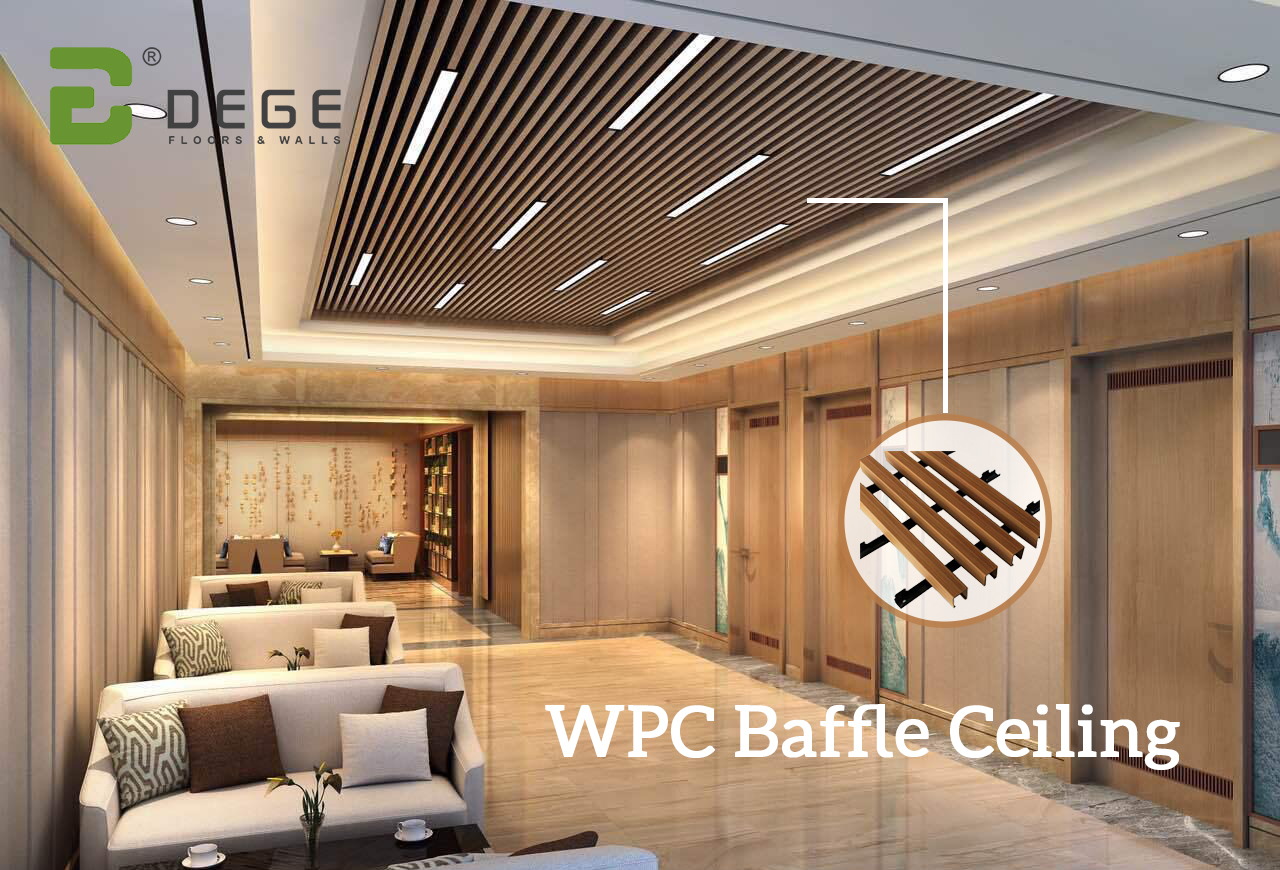 WPC Baffle түшәм-дизайнерларның яраткан сайлау