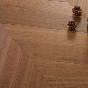 Natural Walnut Chevron Timber Wooden Flooring