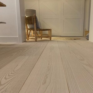 12mm Wirebrushed Ash Wood Flooring