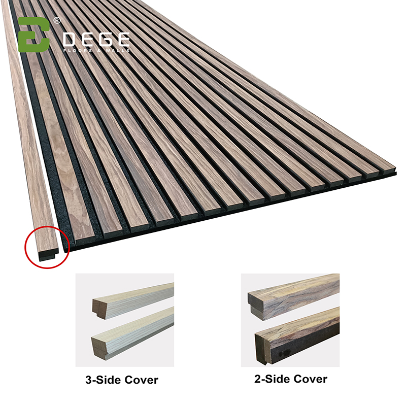 Ending Slat of Wooden Slat Acoustic Panel