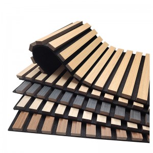 Acoustic Wood Slat Wall panel-Flexible Series